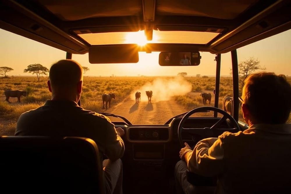 Safari game drive at Aquila Reserve