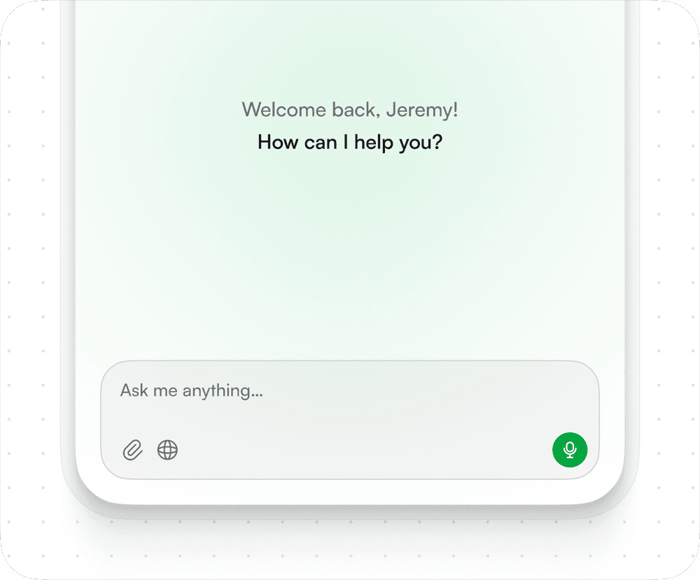 Mint Link AI chat finding event options